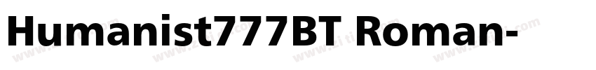 Humanist777BT Roman字体转换 Humanist777BT Roman字体转换